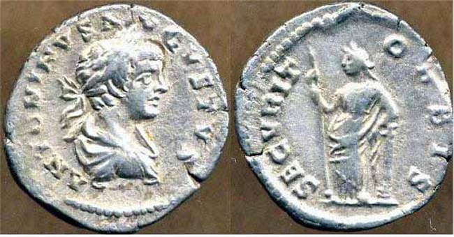 RIC 351 var RSC 574a Caracalla, AR Denarius, 199-200 AD