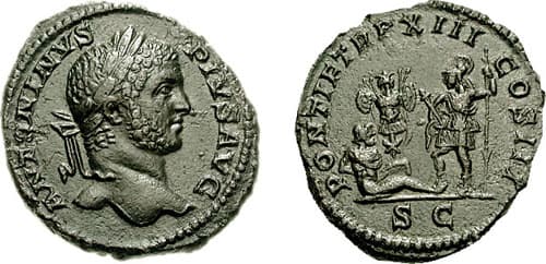 RIC 458a Caracalla AE As