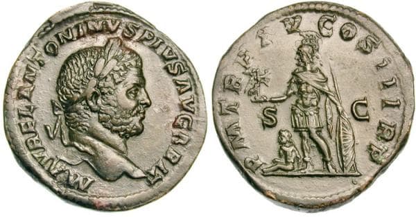 RIC 490C Cohen 198 Caracalla AE Sestertius