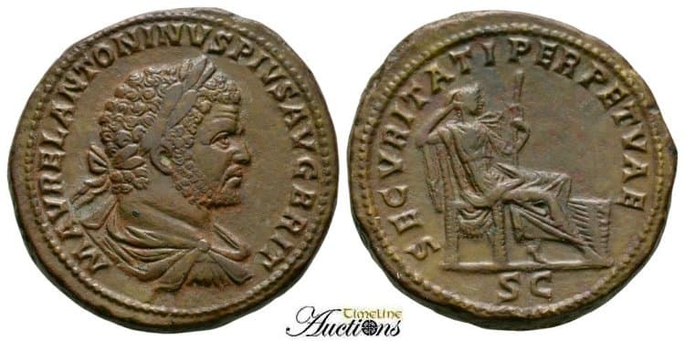 RIC 512a Caracalla AE Sestertius