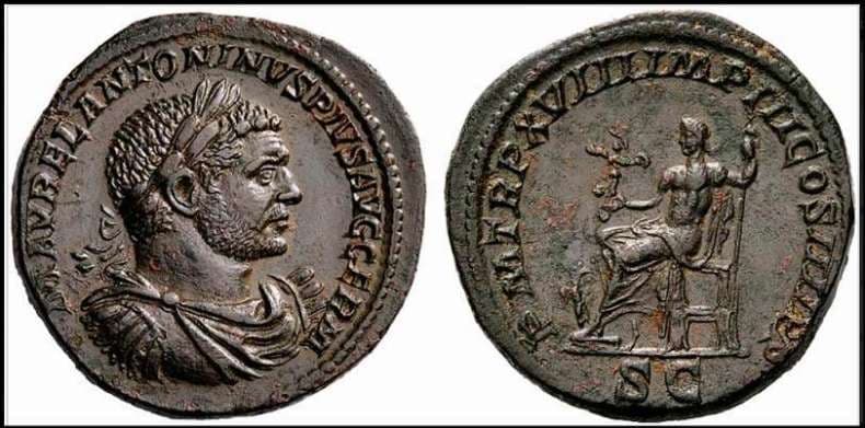 RIC 541a Caracalla AE Sestertius 26