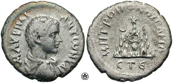 Caesarea Syd 467v Caracalla, Caesar AR Drachm of Cappadocia, Caesarea