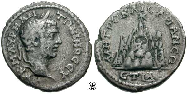 Caesarea Syd 473a Caracalla AR Drachm of Cappadocia, Caesarea