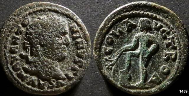 Alexandria-Troas Lindgren A334A Caracalla AE26 of Alexandria, Troas