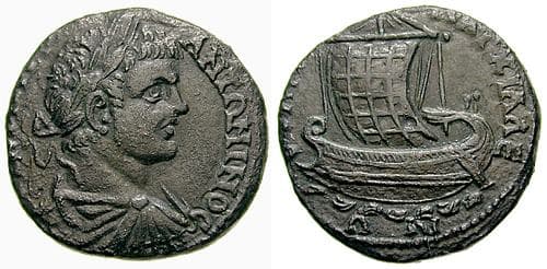 Anchialus Moushmov 2852 Caracalla AE 26mm of Anchialus, Thrace