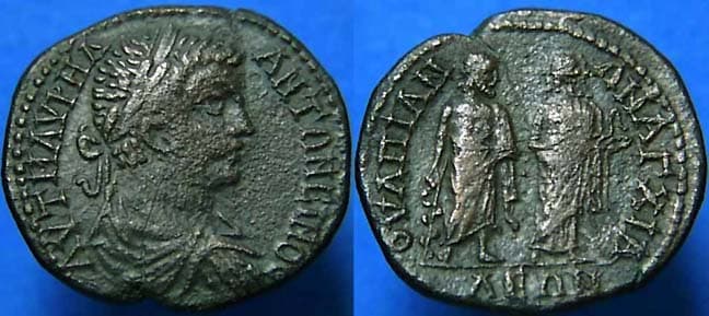 Anchialus Moushmov 2843 Caracalla AE27 of Anchialus, Thrace