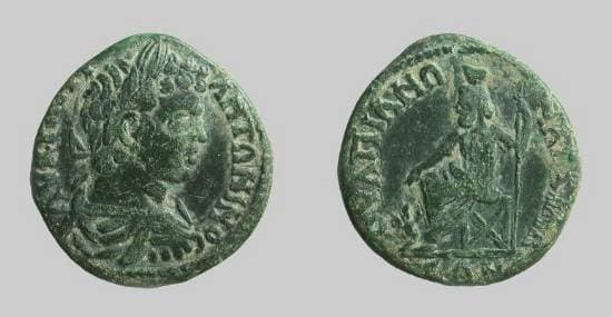 Anchialus Varbanov 829 Caracalla AE27 of Anchialus, Thrace