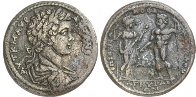 Ankyra Phrygia BMC 42 Caracalla AE30 of Ankyra, Phrygia