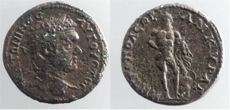 Ankyra Galatia Hessen-Kassel 694 Caracalla, AE28 of Ankyra, Galatia