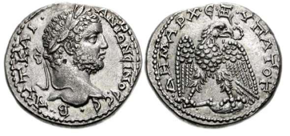 Antioch Syria Bellinger 9 Caracalla Billon Tetradrachm of Antioch, Syria