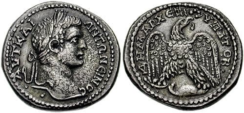 Antioch Prieur 202 Caracalla AR Tetradrachm of Antioch, Syria