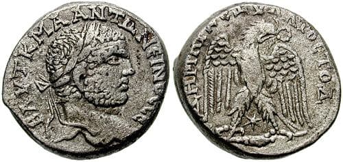 Antioch Prieur 229 Caracalla AR Tetradrachm of Antioch, Syria