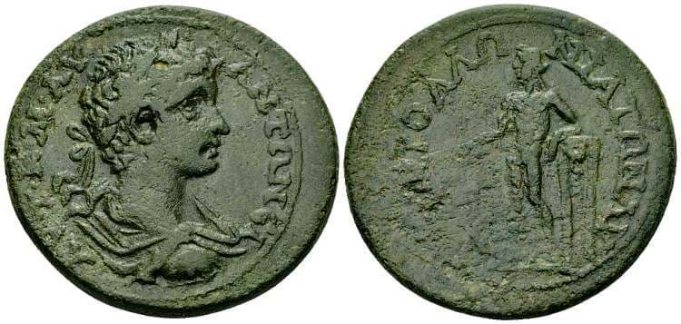 Apollonia Mordiaeum SNG vA 4997 Caracalla AE34 of Apollonia-Mordiaeum, Pisidia
