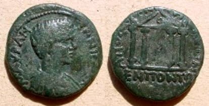 Apollonia Pontika Moushmov 3191 Caracalla AE21 of Apollonia Pontika