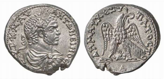 Arados Prieur 1238 Caracalla AR Tetradrachm, Arados, Phoenicia