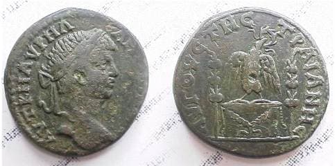 AugustaTraiana Moushmov 3107cf Caracalla AE30 of Augusta Traiana, Thrace