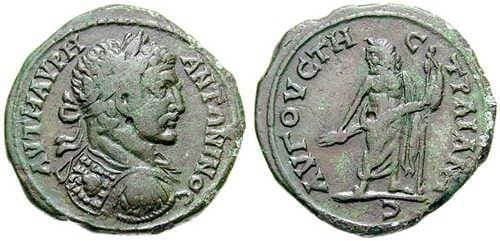 Augusta Trajana Varbanov 1228 Caracalla, AE30 of Augusta Trajana, Thrace