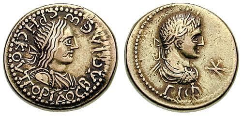Bosporus Anokhin 633 Kings of Bosporus, Rhescuporis II, with Caracalla