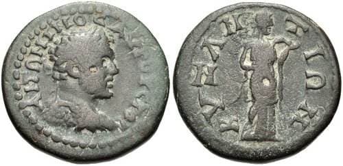 Byzantium Moushmov 3342 Caracalla, AE22 of Byzantium, Thrace