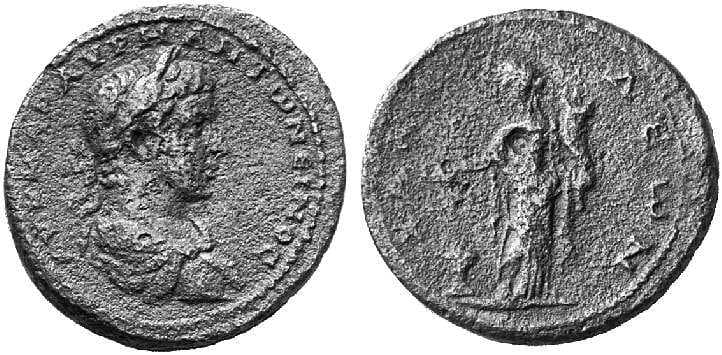 Chalkis BCD 303 Caracalla, AE29 of Chalkis, Euboea