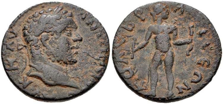 Colybrassus SNG Levante 323 Caracalla AE23 of Colybrassus, Cilicia