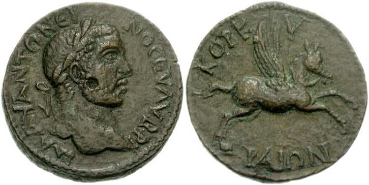 Corcyra SNG Cop 267 Caracalla, AE25 of Corcyra