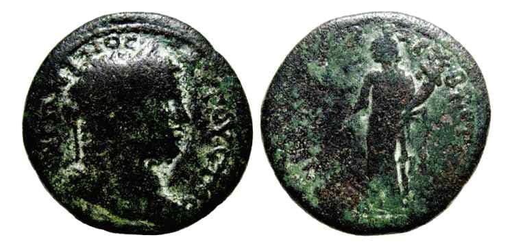 Cotiaeum Emeç 884 Caracalla, AE29 of Cotiaeum, Phrygia