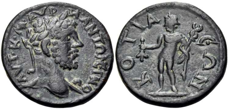 Cotiaeum SNG Fitz 4958 Caracalla AE20 of Cotiaeum, Phrygia