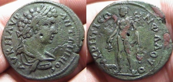 Creteia RecGen 23 Caracalla AE27 of Creteia-Flaviopolis in Bithynia