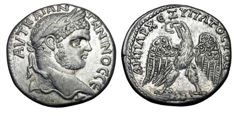 Cyprus Bellinger 382 Caracalla AR Tetradrachm of Cyprus