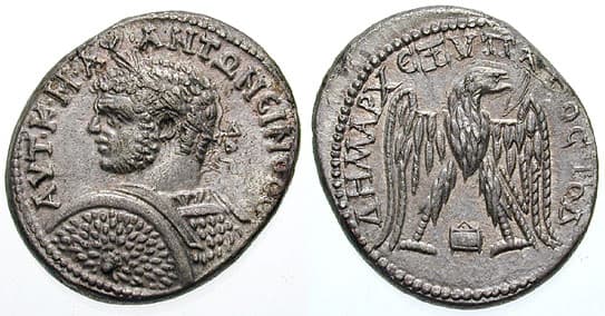 Edessa Prieur 847 Caracalla AR Tetradrachm of Edessa, Mesopotamia