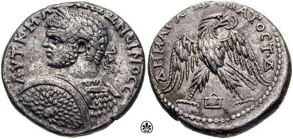 Edessa Prieur 848 Caracalla AR Tetradrachm of Edessa in Mesopotamia