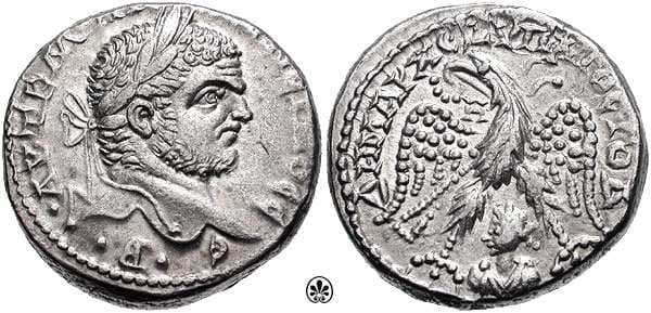 Emesa Prieur 983 Caracalla AR Tetradrachm of Emesa, Syria