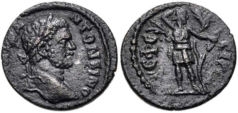 Ephesos Milne NC 1937, 39 Caracalla, AE18 of Ephesos, Ionia