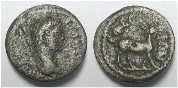 Ephesos Mionnet 556 Caracalla AE17 of Ionia, Ephesus