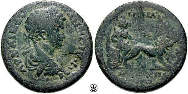 Hadrianeia SNGvA 7237 Caracalla AE 27mm of Mysia, Hadrianeia