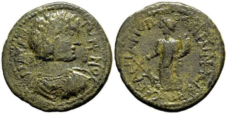 Hadrianopolis- Sebaste FAC RP114417 Caracalla, AE23 of Hadrianopolis-Sebaste, Phrygia
