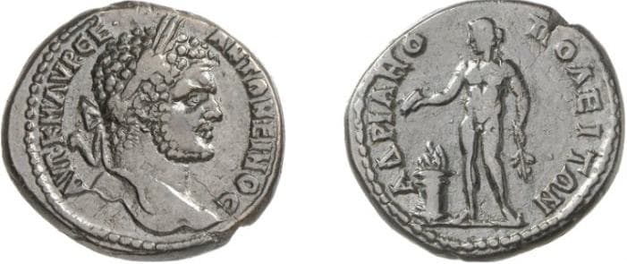 Hadrianopolis Moushmov 2610 Caracalla AE25 of Hadrianopolis