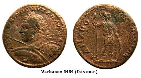 Hadrianopolis Moushmov 2603 Caracalla AE28 of Hadrianopolis, Thrace