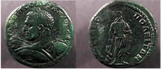 Hadrianopolis Moushmov 2605 Caracalla AE27 of Hadrianopolis, Thrace