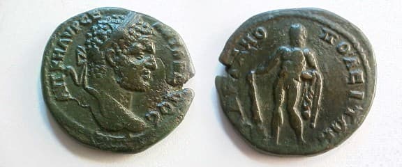 Hadrianopolis Moushmov 2654 Caracalla AE27 of Hadrianopolis, Thrace