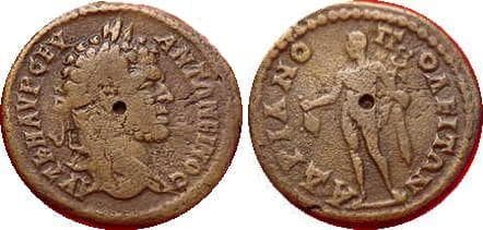 Hadrianopolis Varbanov 3542 Caracalla AE27 of Hadrianopolis, Thrace
