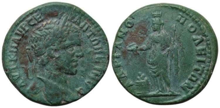 Hadrianopolis Varbanov 3600 Caracalla, AE26 of Hadrianopolis, Thrace