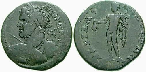 Hadrianopolis Varbanov 3618 Caracalla AE27 of Hadrianopolis, Thrace