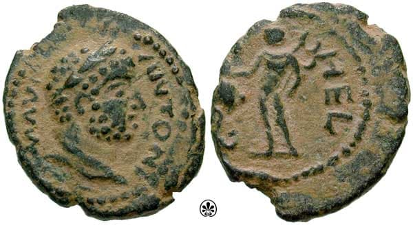Heliopolis Lindgren I A2162a Caracalla AE 18mm of Heliopolis in Syria
