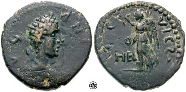 Heliopolis Lindgren III 1280a Caracalla AE 21mm of Heliopolis, Coele Syria