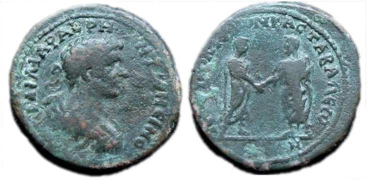 Hieropolis- Kastabala SNG vA 5578 Caracalla, AE33 of Hieropolis-Kastabala, Cilicia, 16