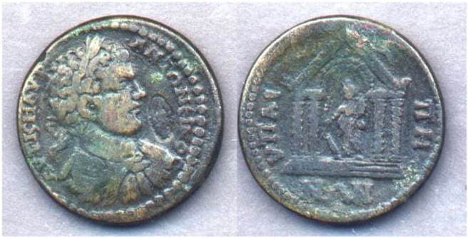 Hypaepa SNG vA 2968 Caracalla, AE29 of Hypaepa, Lydia, AD 198-217