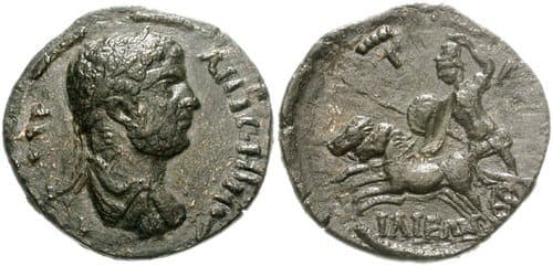 Ilion Bellinger T244 Caracalla, AE23 of Ilion, Troas, 198-217 AD