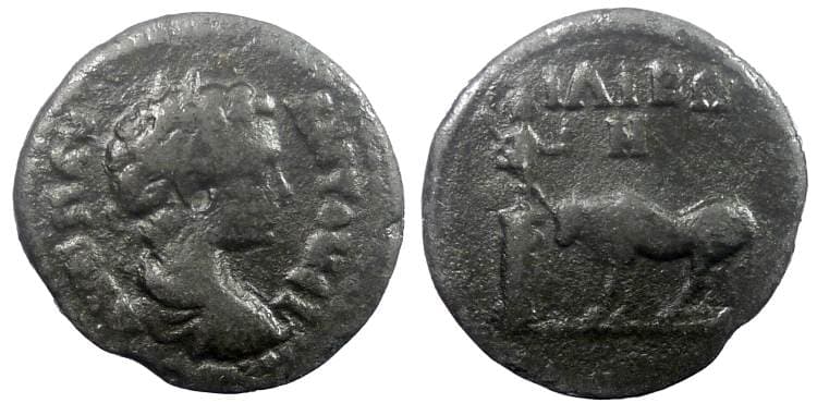 Ilion Bellinger T246 Caracalla, AE18 of Ilium, Troas
